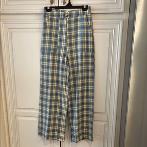 Blue and White Chino Pants with Classic Style